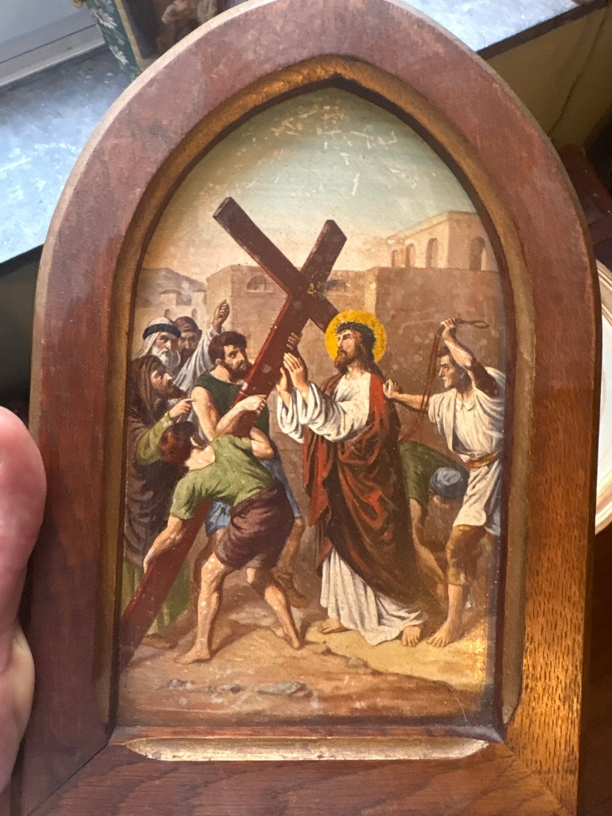 Œuvre religieuse sur cuivre, Enlèvement