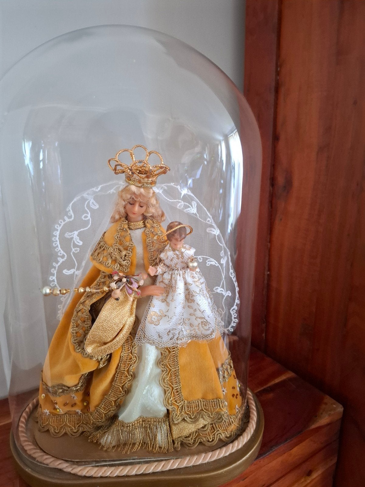Sainte Marie vintage avec enfant, Verre, Enlèvement, Comme neuf