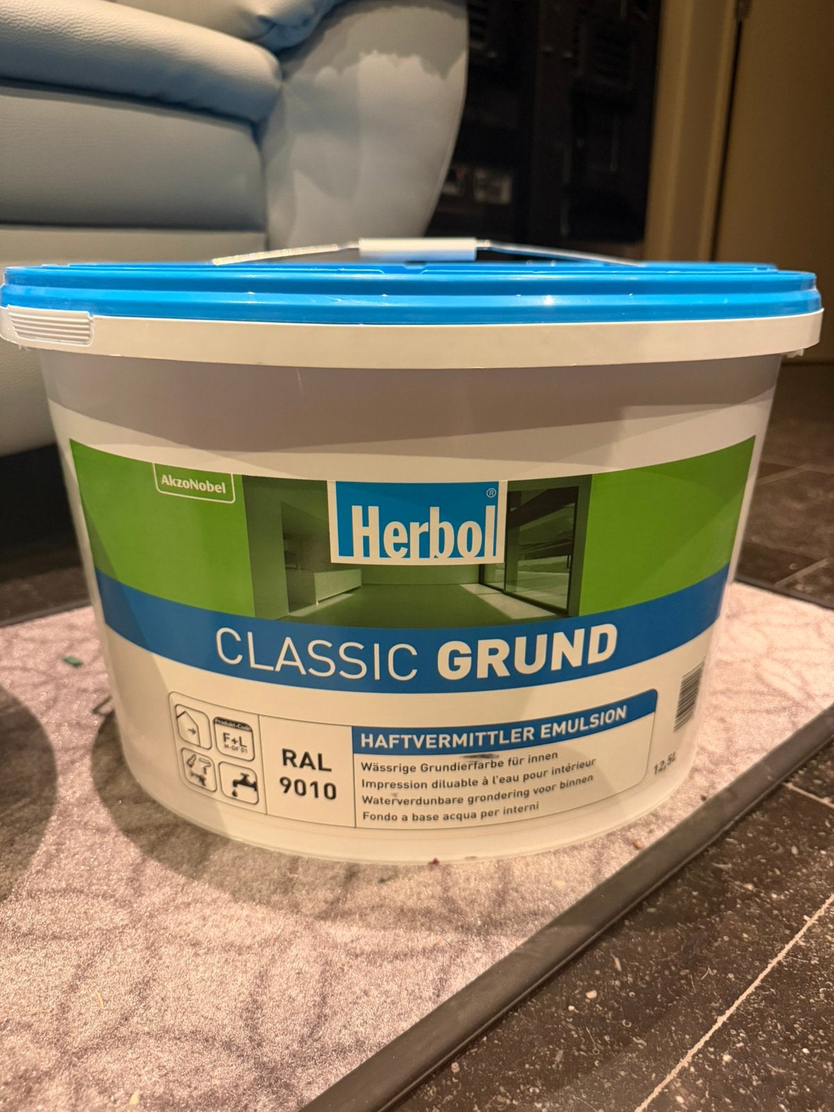 Herbol Classic Grund RAL 9010, 10 tot 15 liter, Ophalen, Nieuw