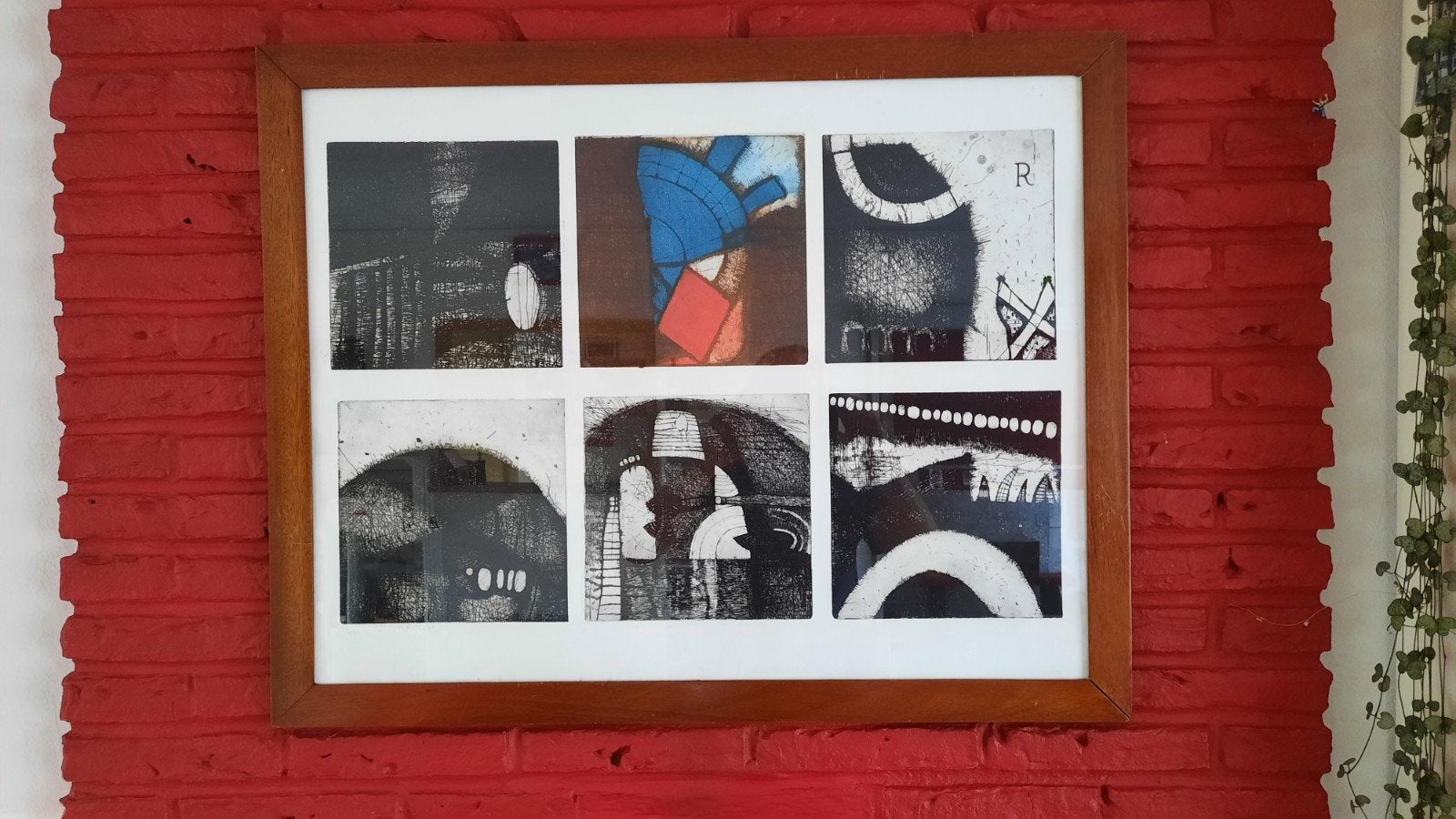 Kunstwerk Ets Guillaume Leroy, Ophalen, Ets, Gesigneerd