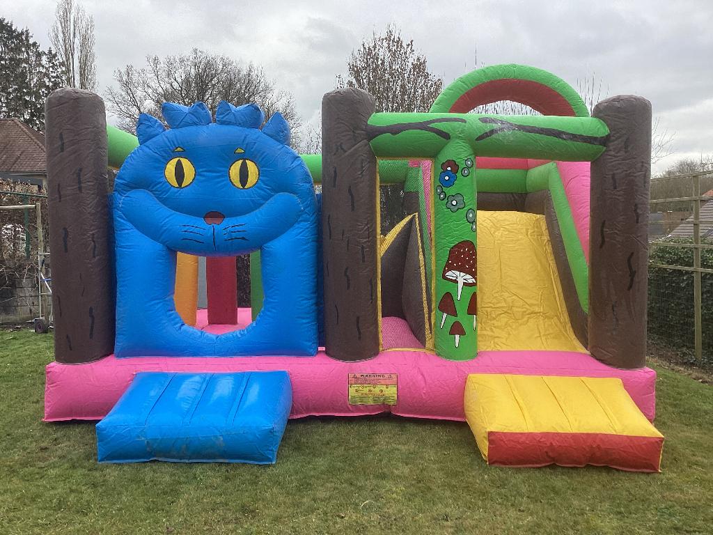 Springkasteel Cat multiplay 4,20mx5mx3,20 m hoog Nieuw !, Ophalen, Nieuw