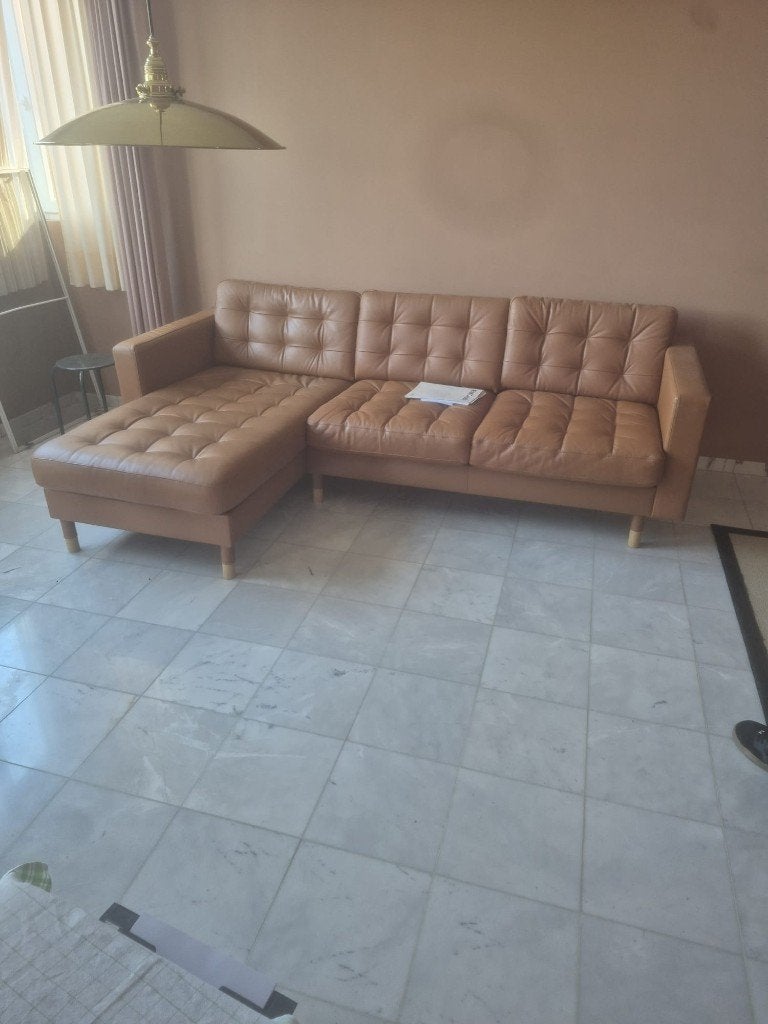 Zetel/lounge, Ophalen, Zo goed als nieuw, Vierpersoons of meer, Leer