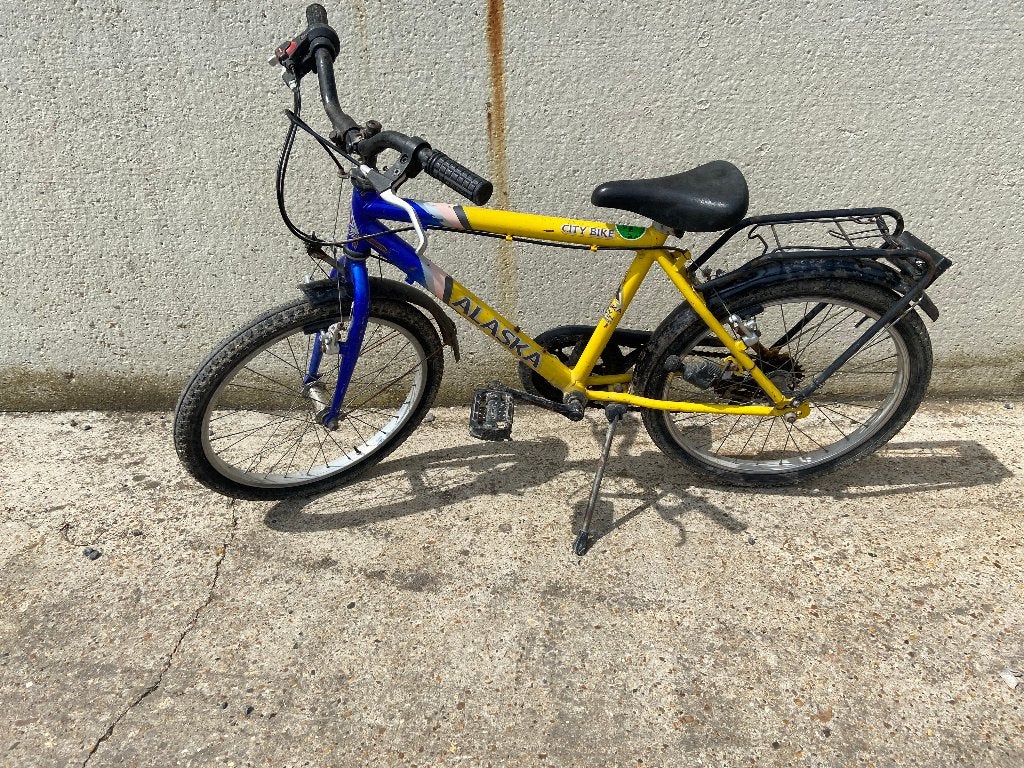kinderfiets, Ophalen, Gebruikt