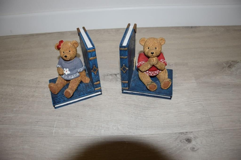 Leuke beren boeksteun decoratie te koop, Verzamelen, Ophalen, Zo goed als nieuw, Beeldje
