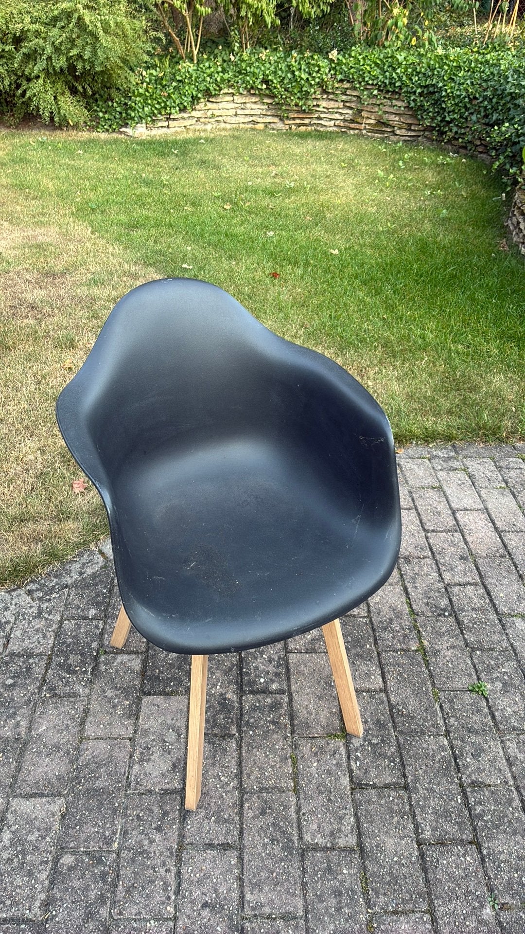 6 zwarte kuipstoelen, Tuin en Terras, Tuinstoelen, Ophalen, Zo goed als nieuw, Aluminium