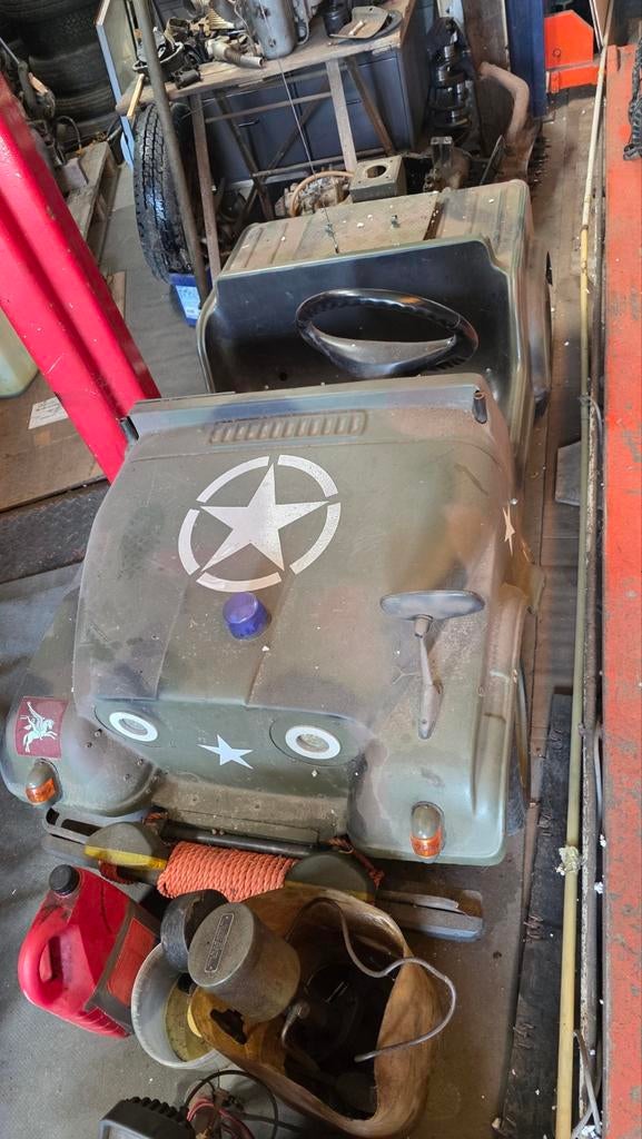 Leger Jeep voor kinderen 24volt enkel bellen 0478540414, Ophalen