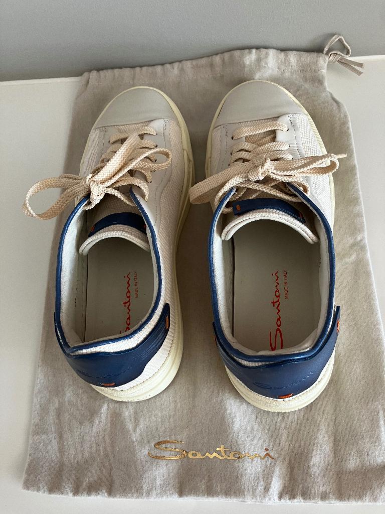 Originele Santoni sneakers, Kleding | Heren, Schoenen, Wit, Ophalen of Verzenden, Zo goed als nieuw, Sneakers