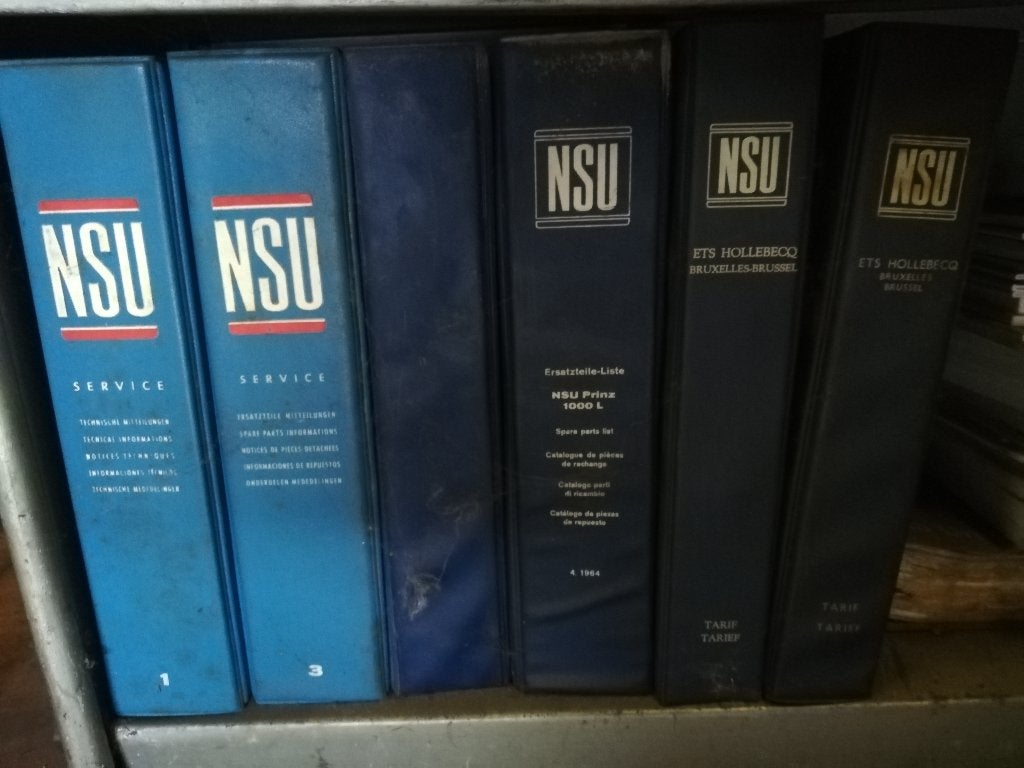 NSU WERKPLAATSHANDBOEKEN ORIGINEEL, Auto diversen, Handleidingen en Instructieboekjes, Ophalen