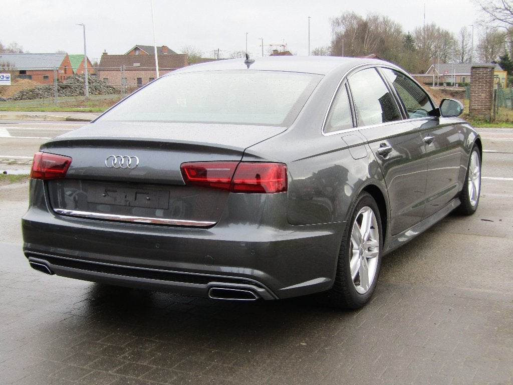 Audi A6 2.0 TDI Automaat S-Line, Auto's, 4 deurs, 4 cilinders, Leder, Bedrijf