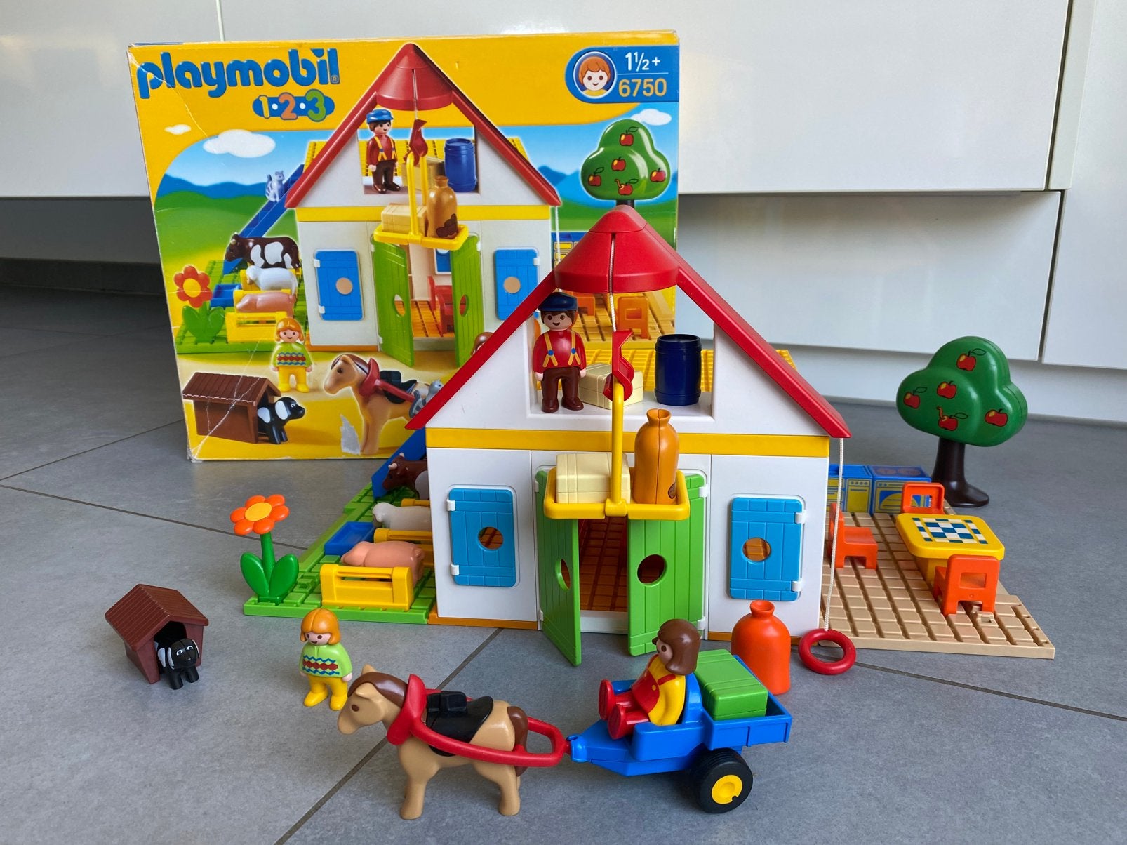 Playmobil 123 grote boerderij 6750, Kinderen en Baby's, Ophalen, Zo goed als nieuw