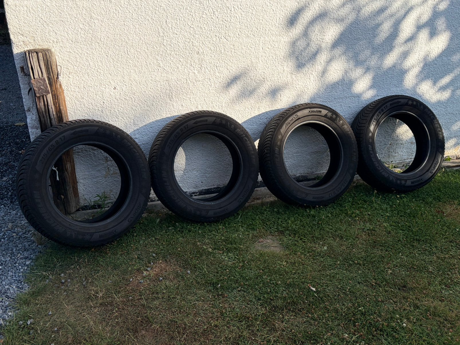 4x pneus michelin hiver 215/65/17 Alpin 5! 6mm! 2021., Enlèvement, Pneus hiver, Pneu(s)