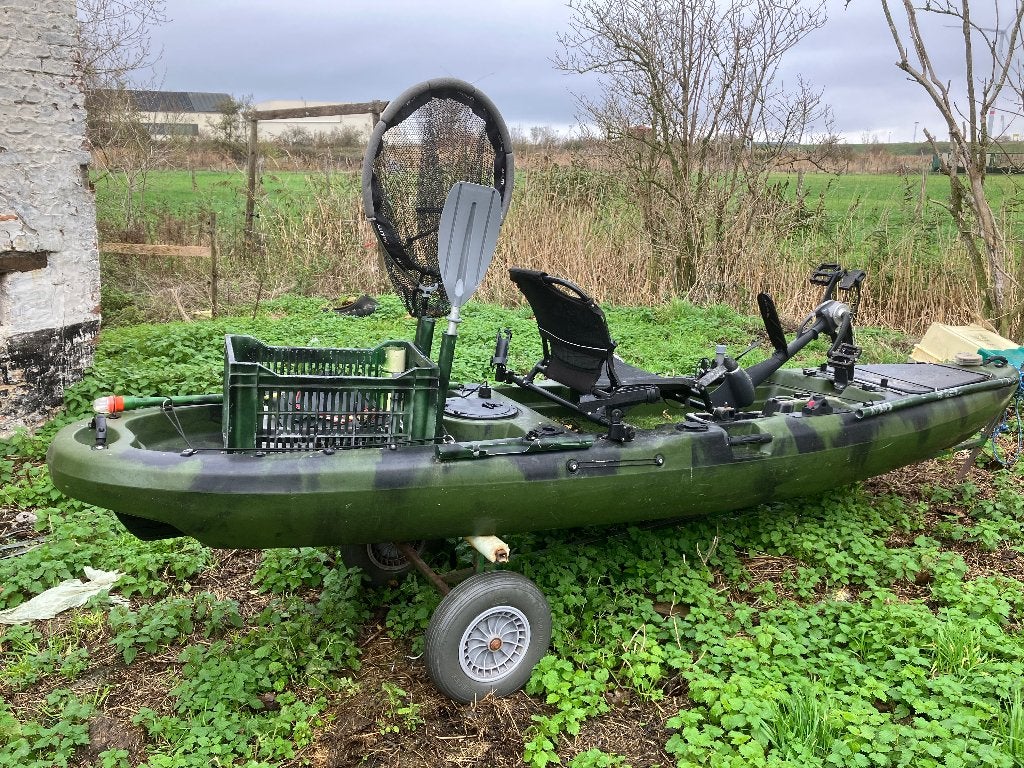 Viskajak met pedal drive, Watersport en Boten, Ophalen, Gebruikt, Overige typen