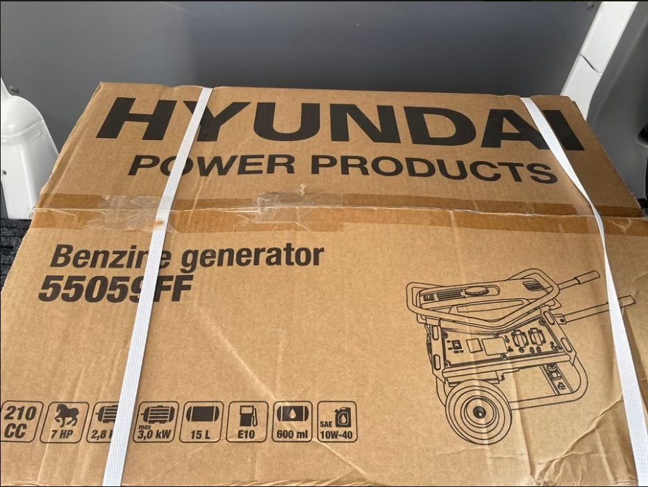 Hyundai generator benzine  / NIEUW !, Doe-het-zelf en Bouw, Ophalen of Verzenden, Nieuw, Benzine