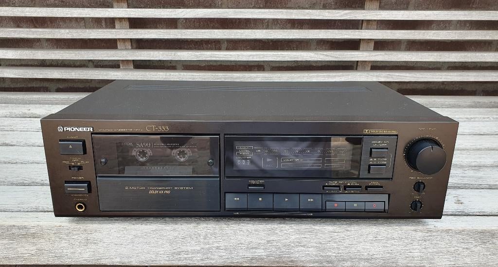 Pioneer CT 333 cassette deck, Audio, Tv en Foto, Cassettedecks, Ophalen, Enkel, Overige merken, Tiptoetsen