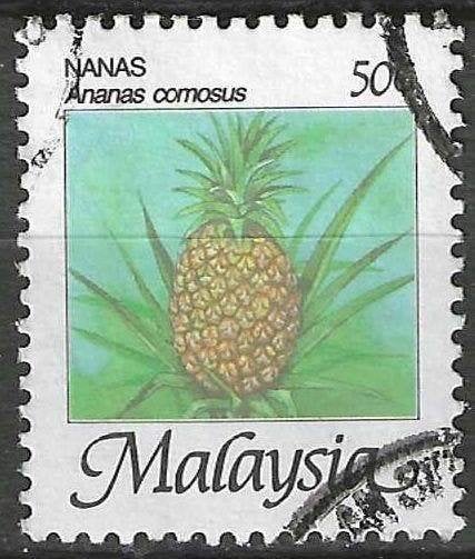 Malaisie 1986 - Yvert 344 - L'ananas - 50 c. (ST), Envoi, Affranchi