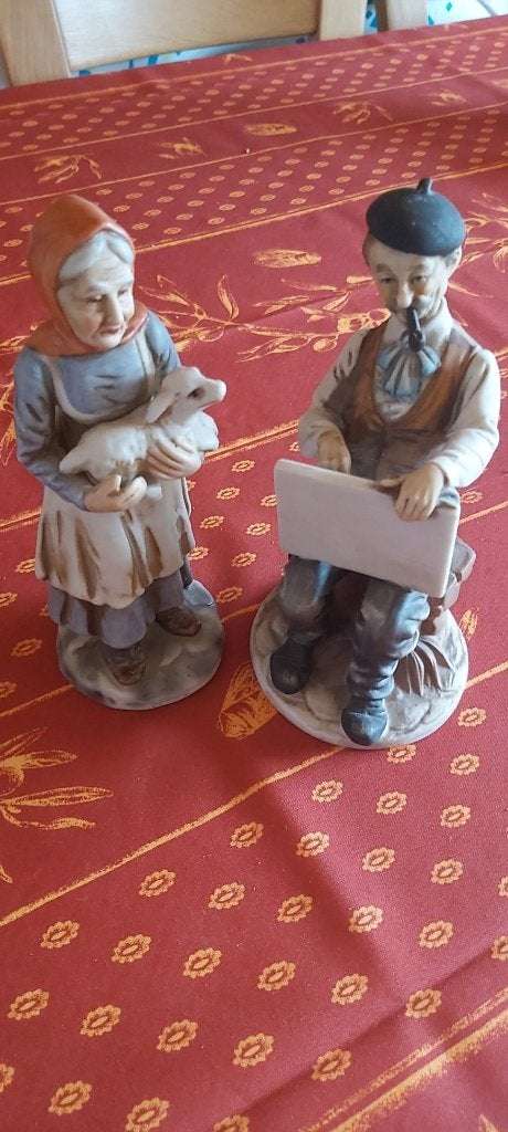 2 figurines (décoration), Enlèvement, Comme neuf, Humain