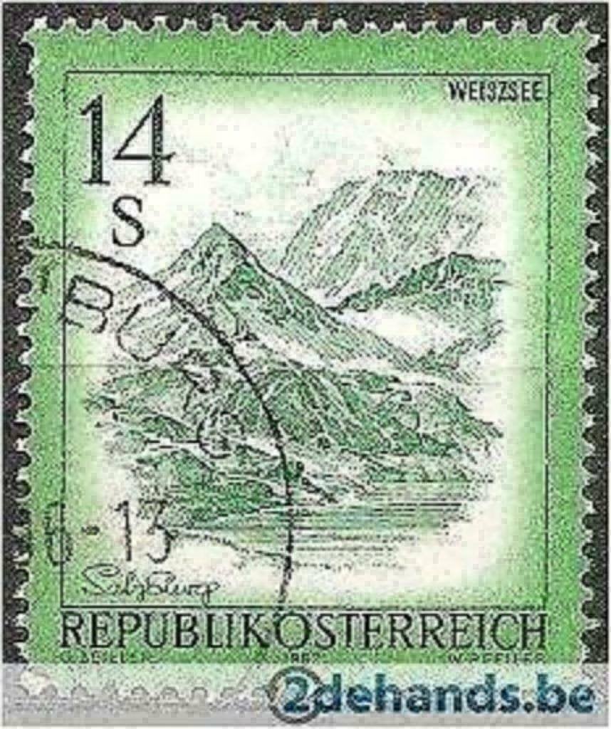 Autriche 1982 - Yvert 1525 - Paysages (ST), Envoi, Affranchi