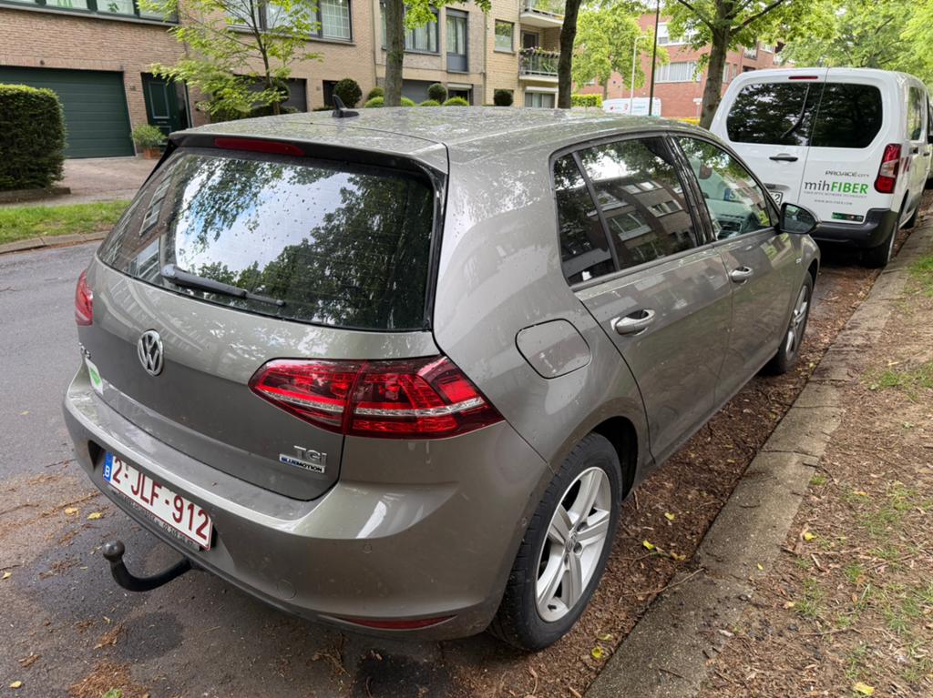 Volkswagen Golf 1.4 TGI Automaat, Autos, Cuir, Noir, Automatique, Hatchback