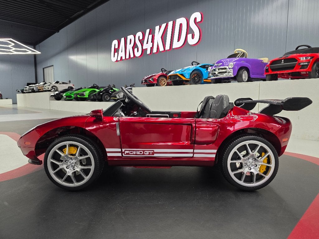 Kinderauto Ford GT - 2 pers. - 24 volt - leren zit - met RC, Kinderen en Baby's, Ophalen of Verzenden, Nieuw, Afstandsbediening
