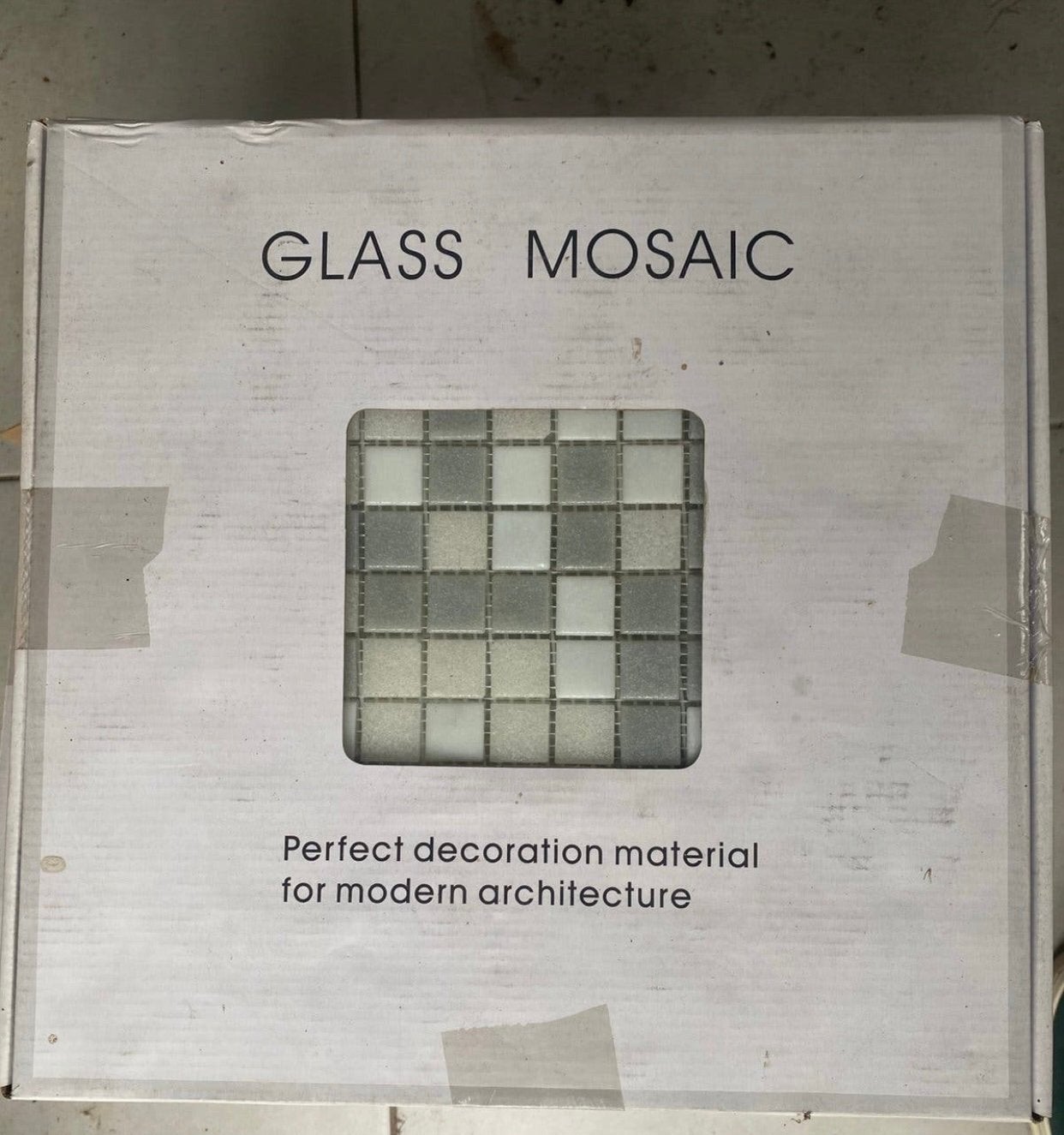 Mosaïque en verre, Enlèvement, Neuf