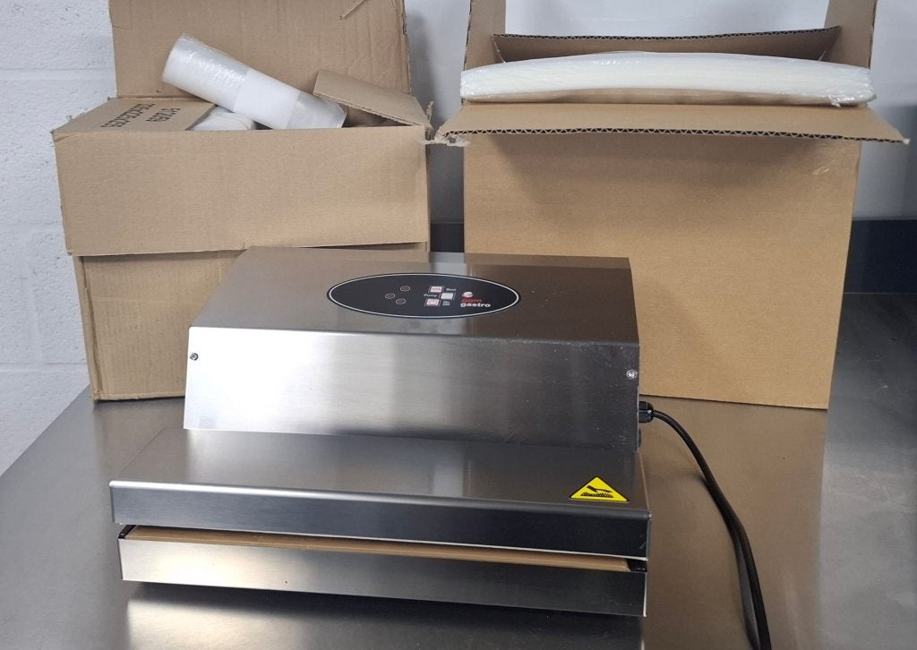 Machine d'emballage sous vide + sacs et rouleaux sous vide, Enlèvement