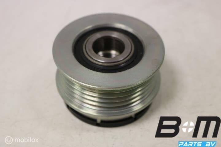 Dyn. poelie geribde riem + vrijloop VW Passat 3BG 022903119D, Gebruikt