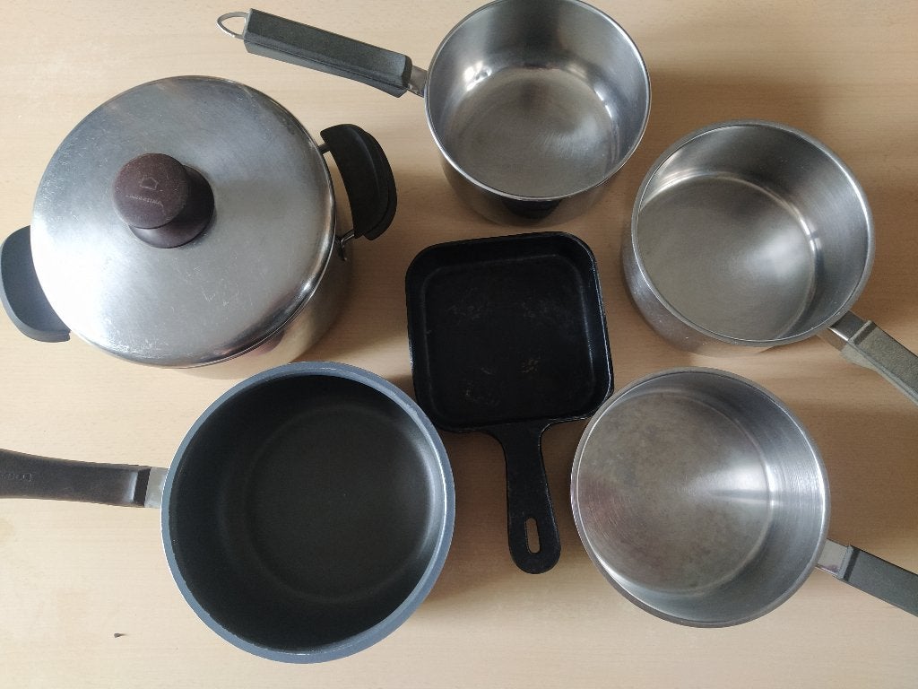 steelpannen-kookpot Demeyere/Lagostina/Tefal (voor gas), Huis en Inrichting, Ophalen of Verzenden, Gebruikt, Inox, Demeyere
