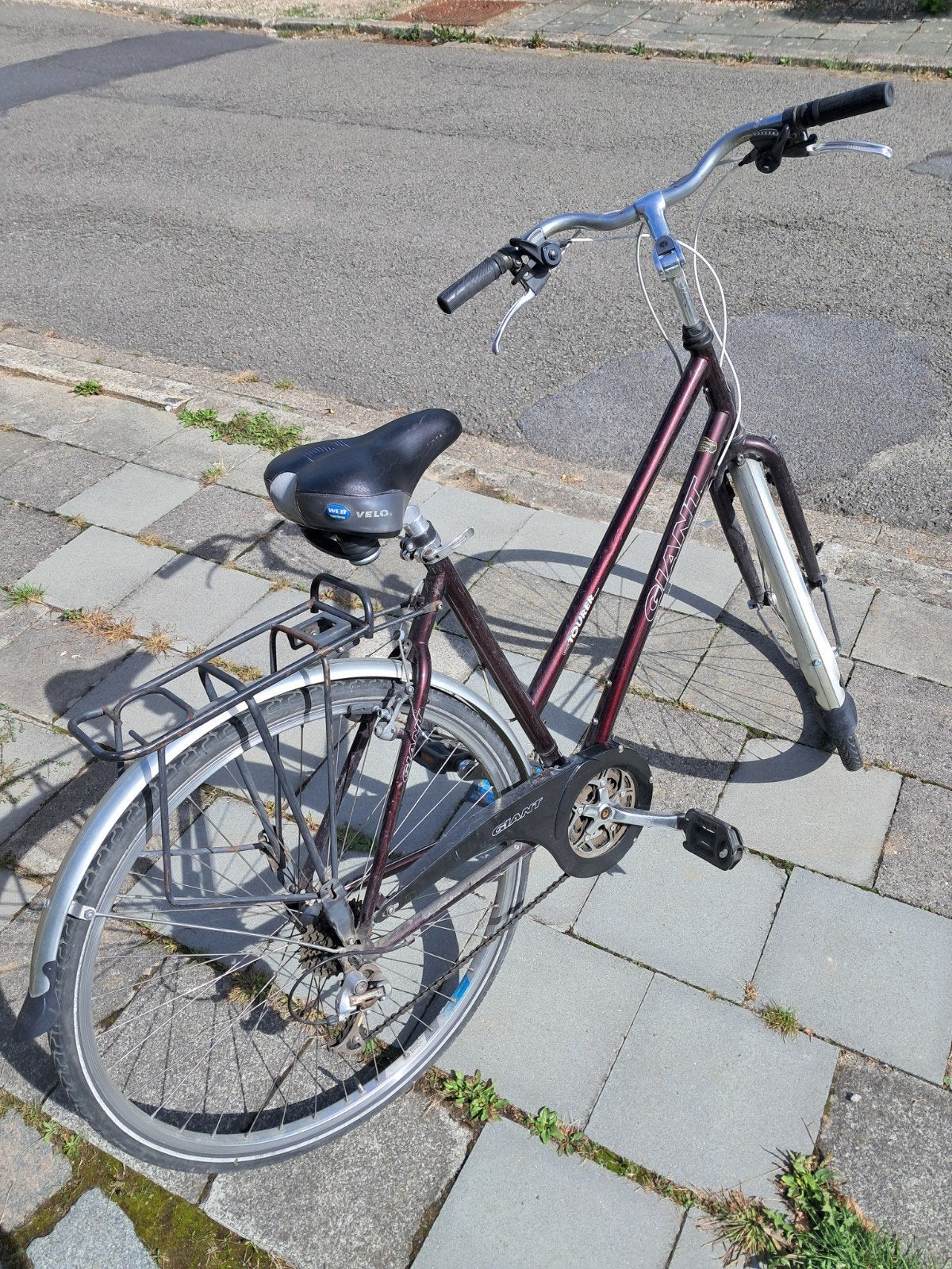 Damesfiets Giant Tourer bruin, Fietsen en Brommers, Ophalen, Velgrem, Versnellingen, Giant