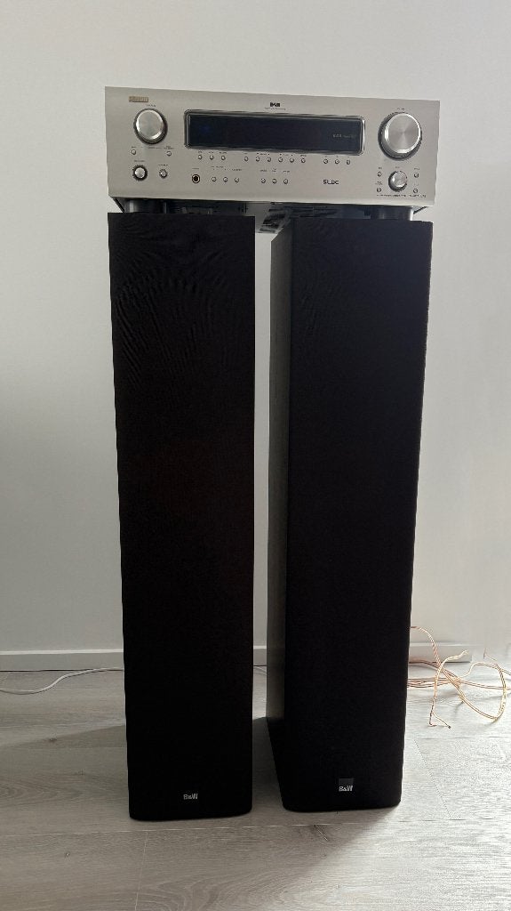 Tuner/versterker Denon en 2 B&W boxen , Ophalen, Gebruikt, Radio