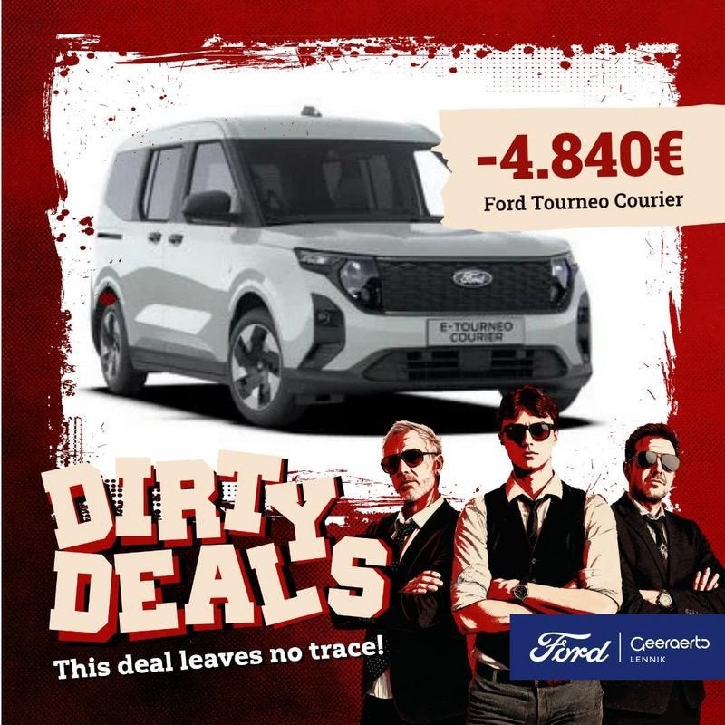 Ford Tourneo Courier, Auto's, Zwart, 5 zetels, Zilver of Grijs, 292 km
