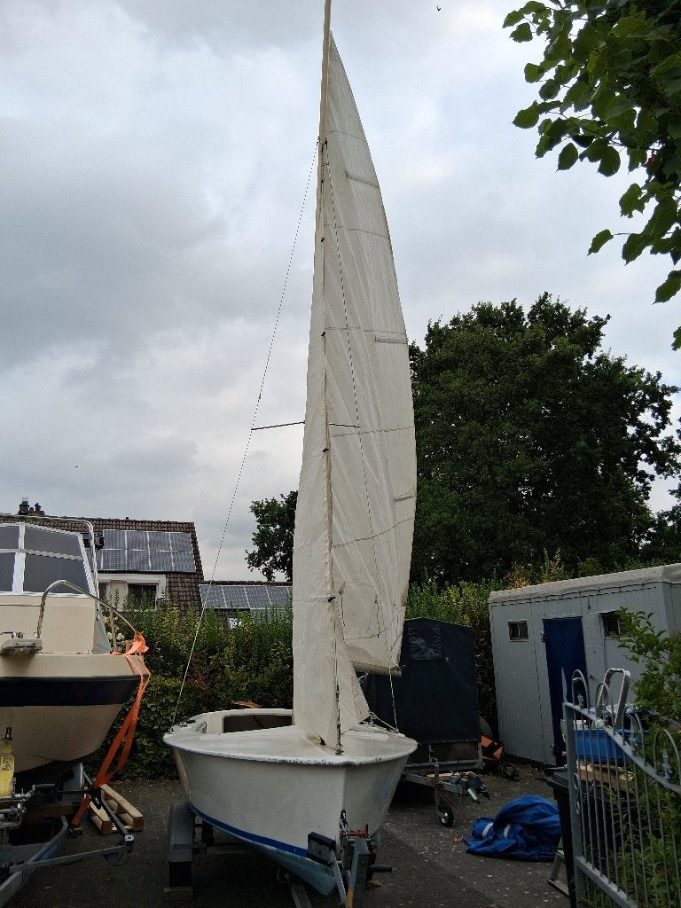 open zeilboot, Ophalen, Gebruikt, Fok, Polyester