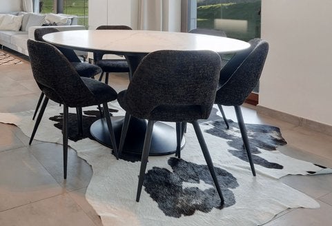 Koevel tapijt, Maison & Meubles, Enlèvement, Utilisé, Noir