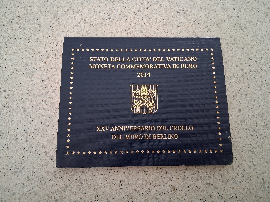 2 euro Vaticaan 2014 Berlijnse Muur in boekje, Timbres & Monnaies, Monnaies | Europe | Monnaies euro, Enlèvement ou Envoi, Vatican