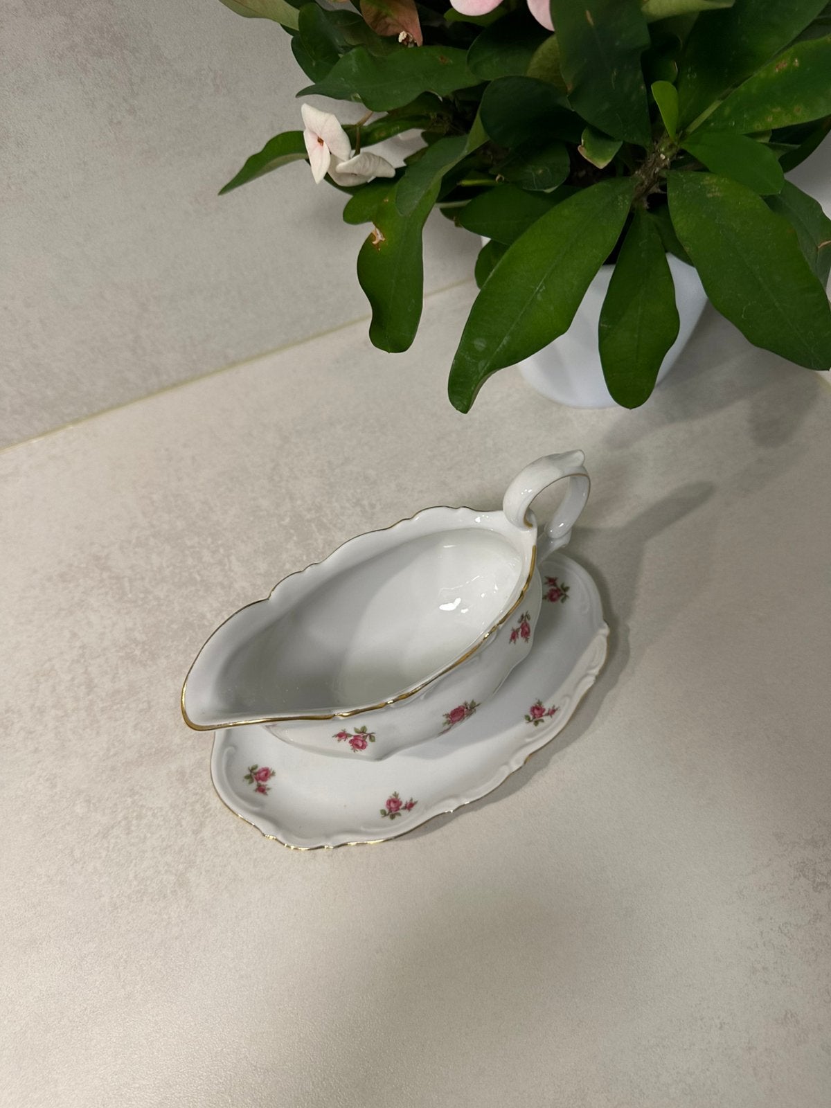 Bol à sauce vintage Mitterteich Bavaria roses, Enlèvement ou Envoi