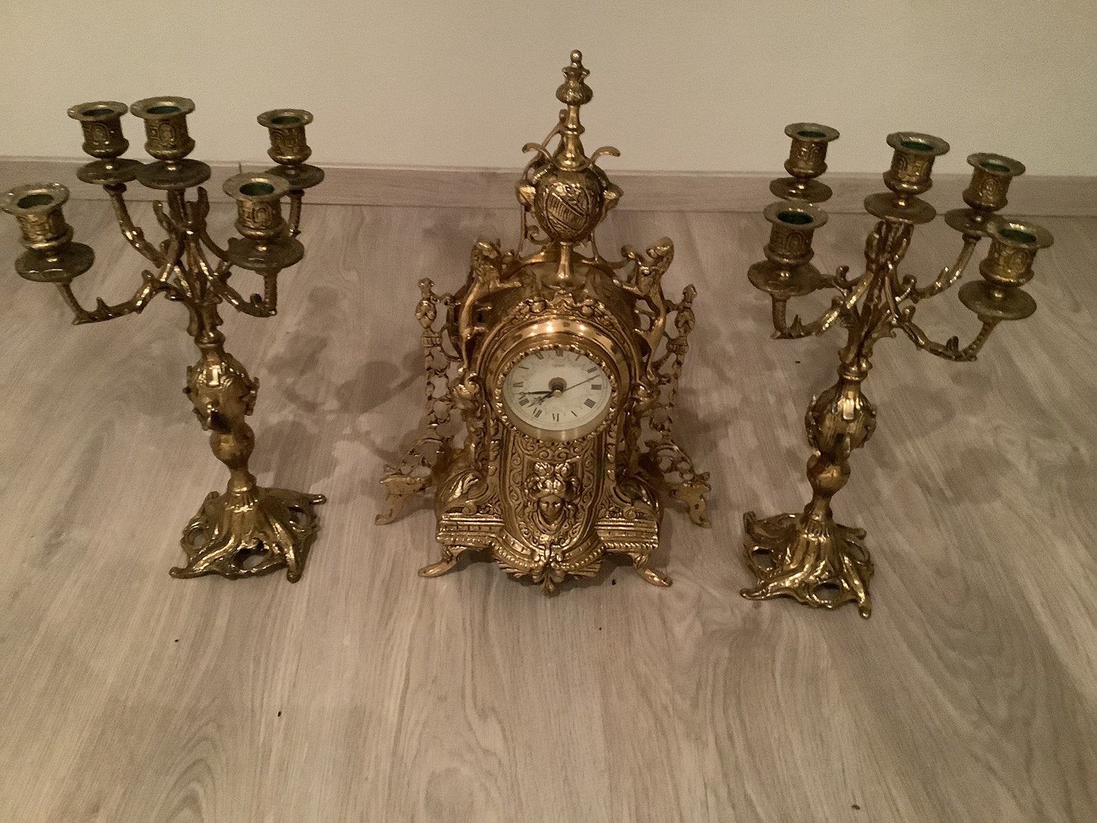 Klok met kandelaars, Antiek en Kunst, Ophalen