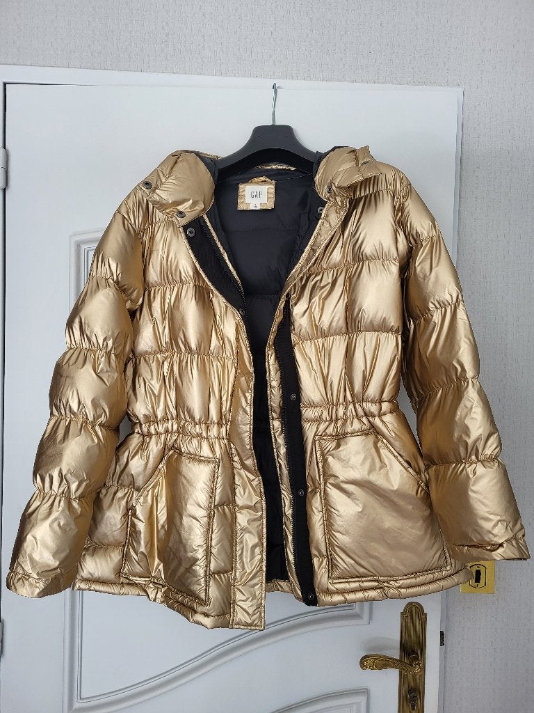 GAP gewatteerde jas voor dames, maat XL, Ophalen, Nieuw, Maat 42/44 (L), Goud