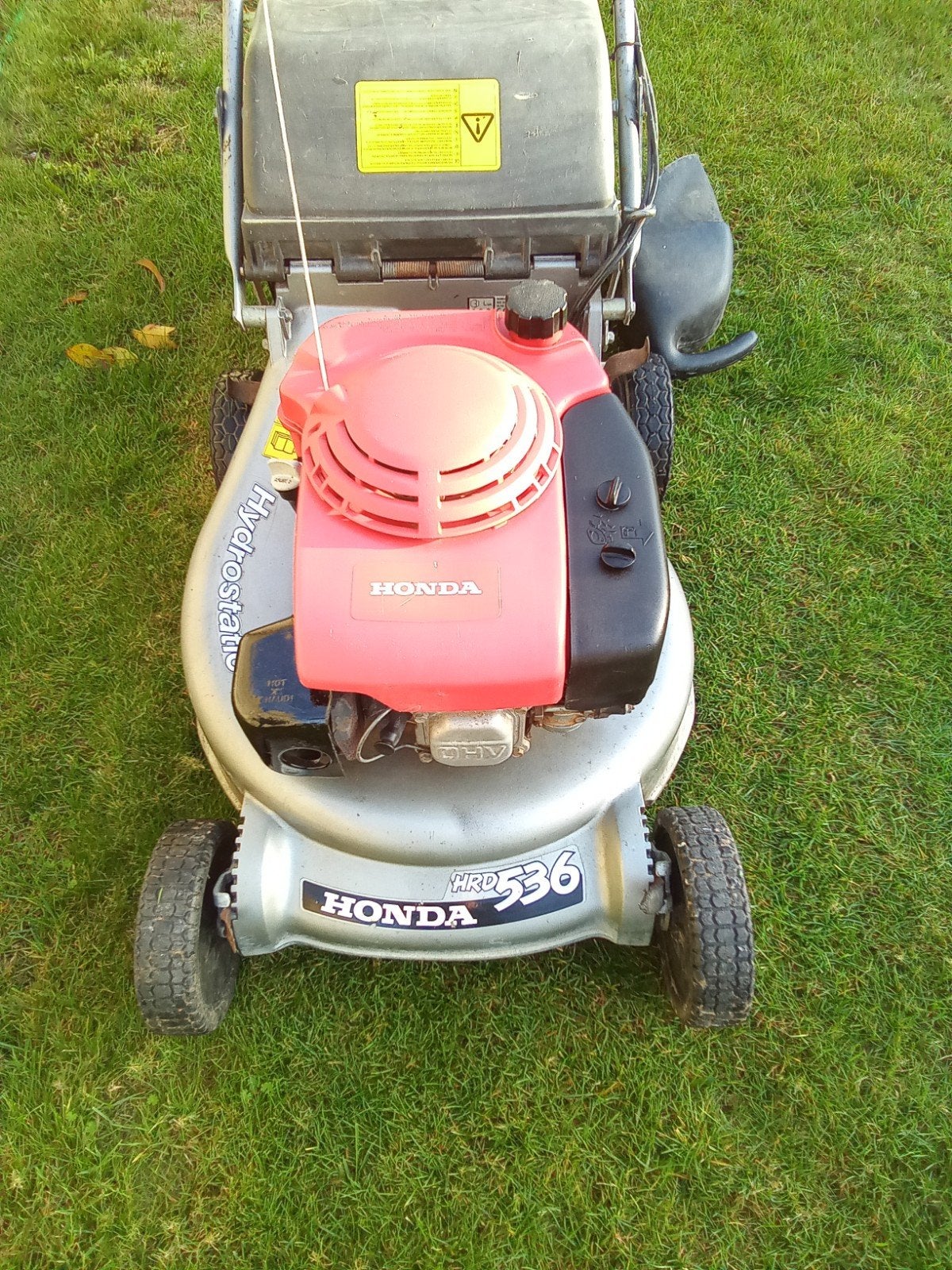 professionele grasmaaier Honda hrd536 hydrostaat, Fonction de mulching, Tondeuse rotative, Tondeuses à gazon à essence, Utilisé