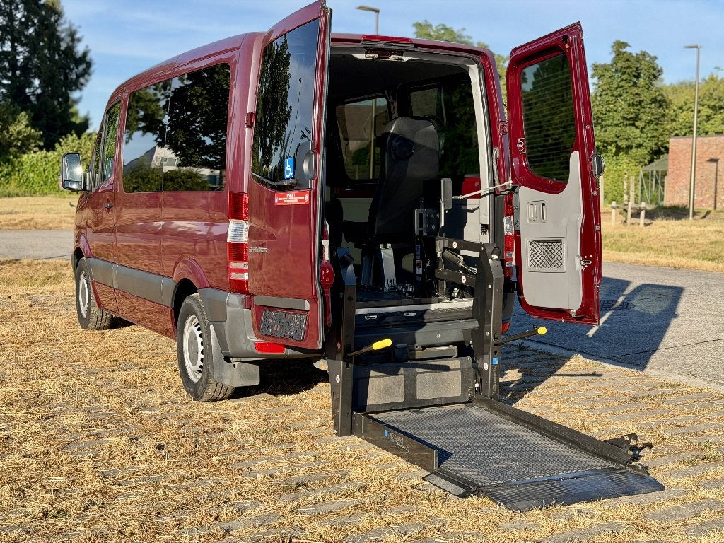 Mercedes Sprinter 316D Rolstoelwagen Model 2018 Euro6b 163pk, Rouge, Achat, Entreprise, Entretenue par le concessionnaire