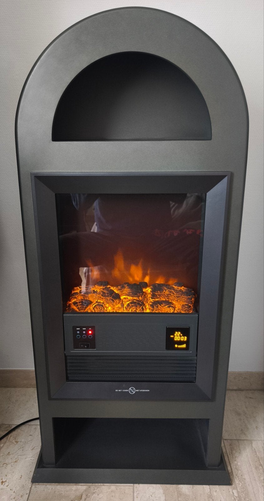 Eurom WoodLand 2000 Elektrische Sfeerkachel / Schouw – 2000W, Enlèvement, Comme neuf, Cheminée sur pied, Cheminée électrique