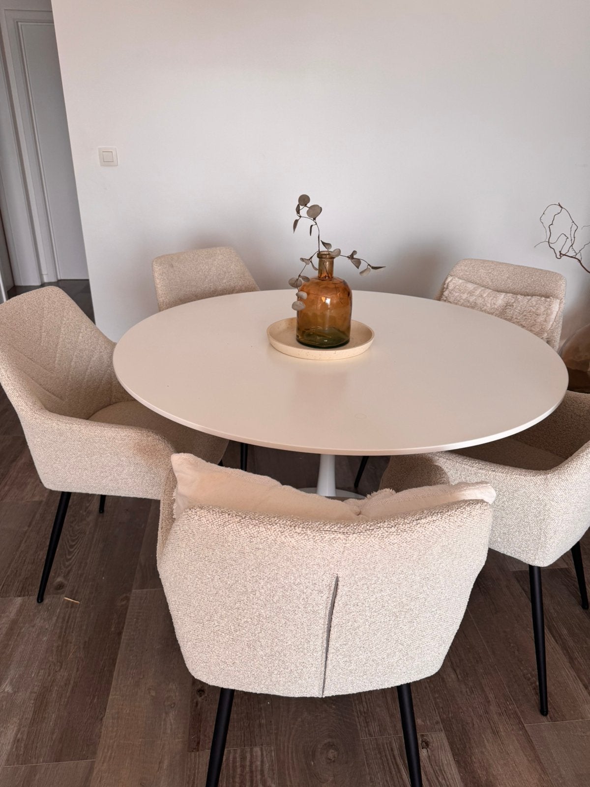 Table TULIPE ronde blanche - diam 120cm, Maison & Meubles, Tables | Tables à manger, Enlèvement, Comme neuf