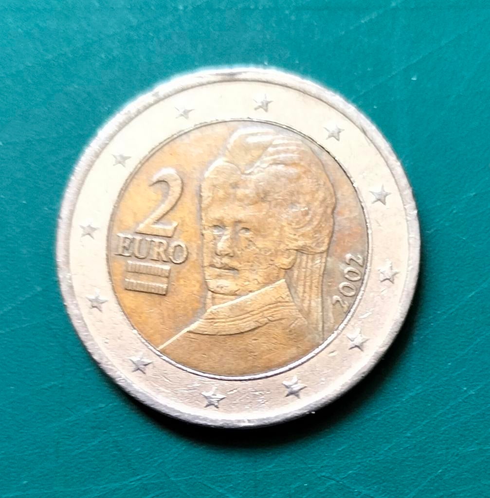 2 euromunt Oostenrijk 2002, Ophalen, Oostenrijk, 2 euro