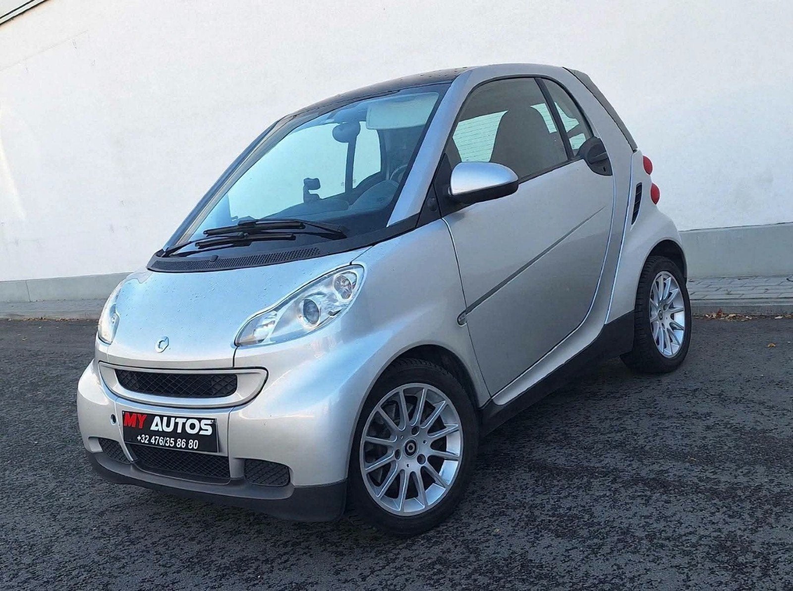 Smart Fortwo 800cc Cdi *Boite Auto*Toit Pano Airco 160000km✅, Volant multifonction, Argent ou Gris, Achat, Entreprise