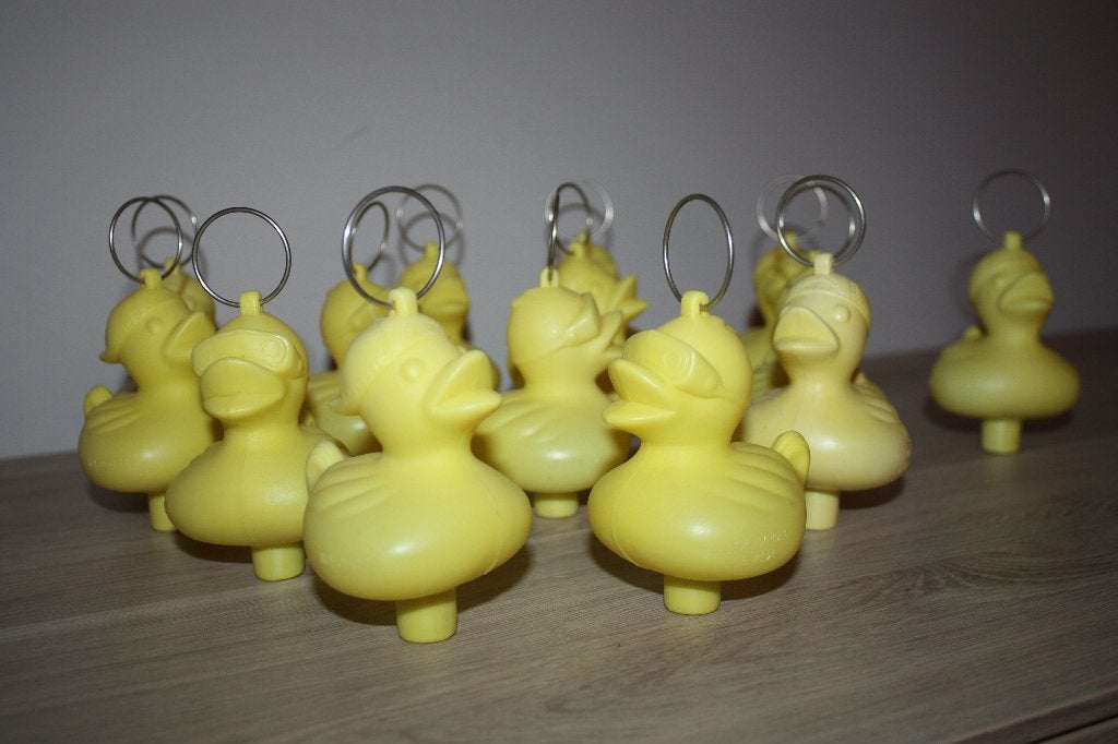 14 canards de carnaval, étal à poissons avec anneau, neufs, Enlèvement ou Envoi, Neuf, Autres types
