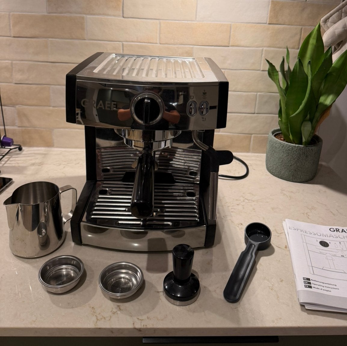 Koffiemachine GRAEF, Koffiemachine, Gemalen koffie, Zo goed als nieuw, Ophalen
