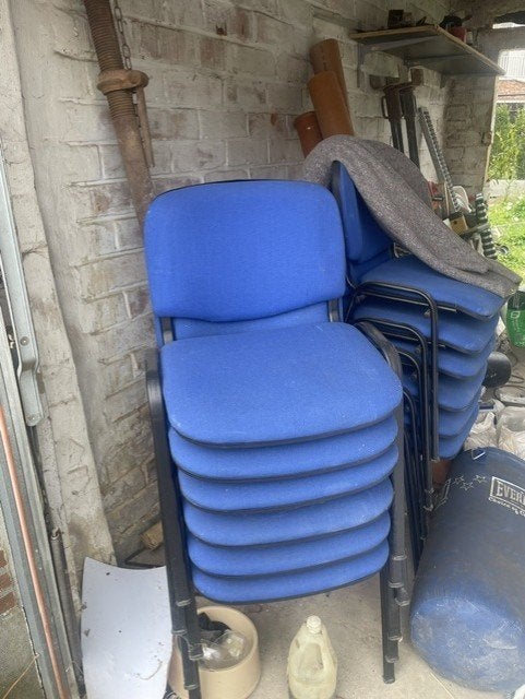 stoelen, Huis en Inrichting, Ophalen, Kunststof, Gebruikt, Blauw