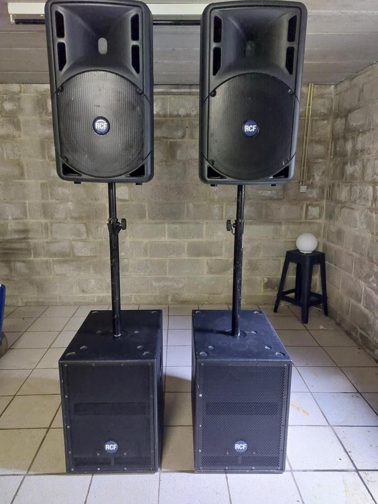 Pack Sono RCF Professionnel - 2x ART 322A + 2x SUB 705AS, Musique & Instruments, Enlèvement, Utilisé, 1000 watts ou plus, Sono