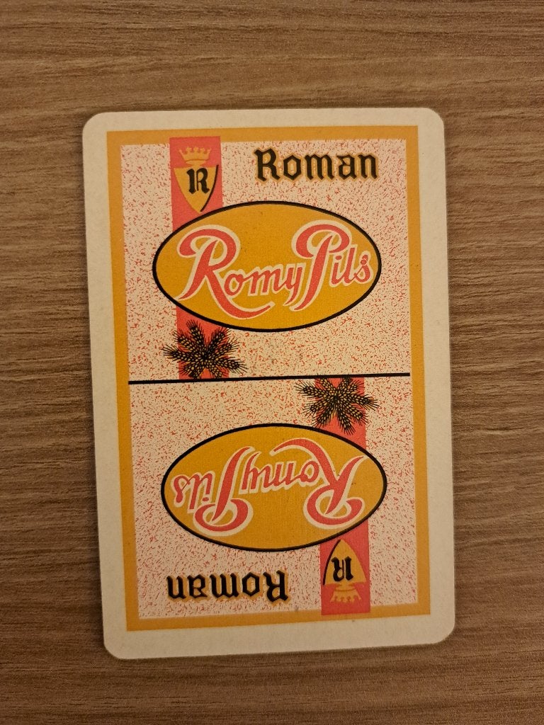 Oude speelkaart Roman / Romy pils Oudenaarde, Verzamelen, Speelkaarten, Jokers en Kwartetten, Ophalen of Verzenden, Gebruikt, Speelkaart(en)