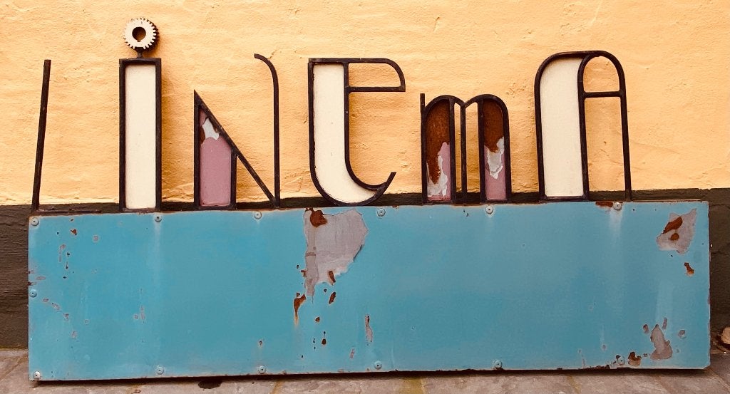 Letters ijzer cinema, Antiek en Kunst, Curiosa en Brocante, Ophalen