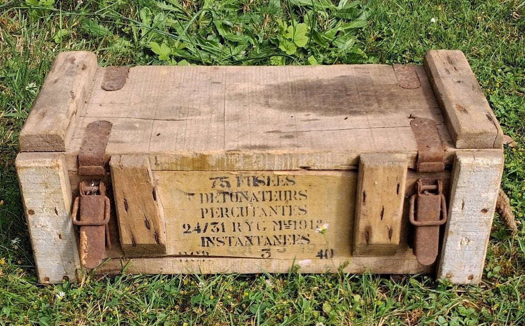 Belle caisse française modèle 1918, Enlèvement ou Envoi, Armée de terre, Caisse ou Géocache