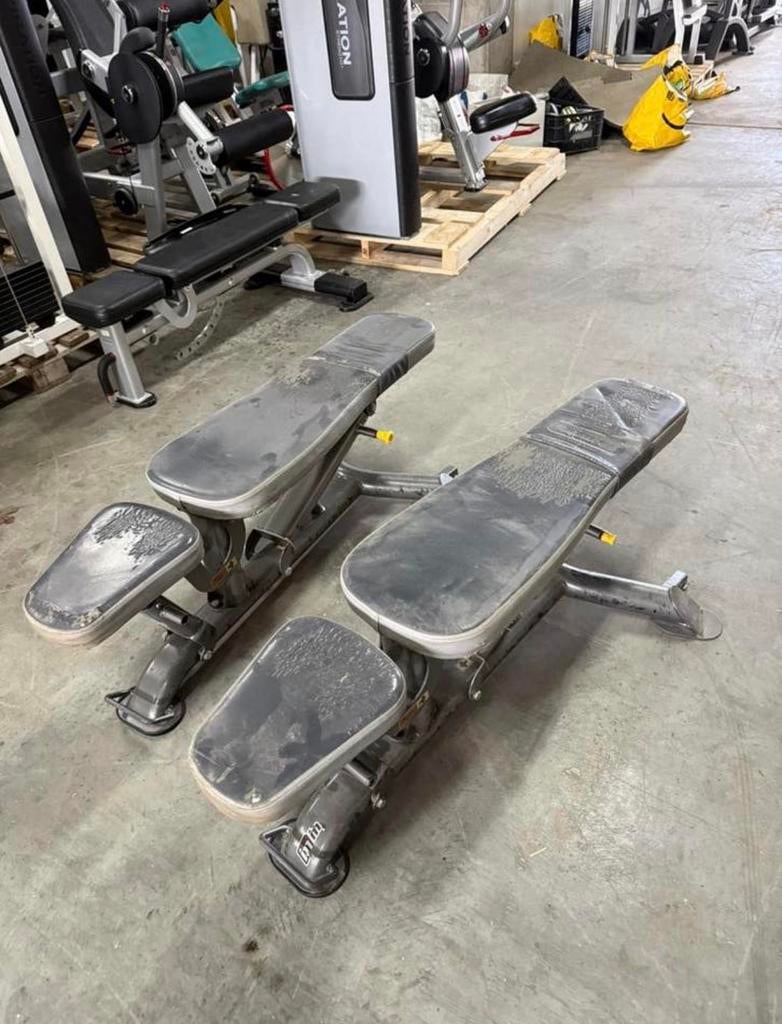 2 verstelbare bankjes impulse / fitness / gym / chest, Ophalen, Gebruikt, Benen, Overige typen